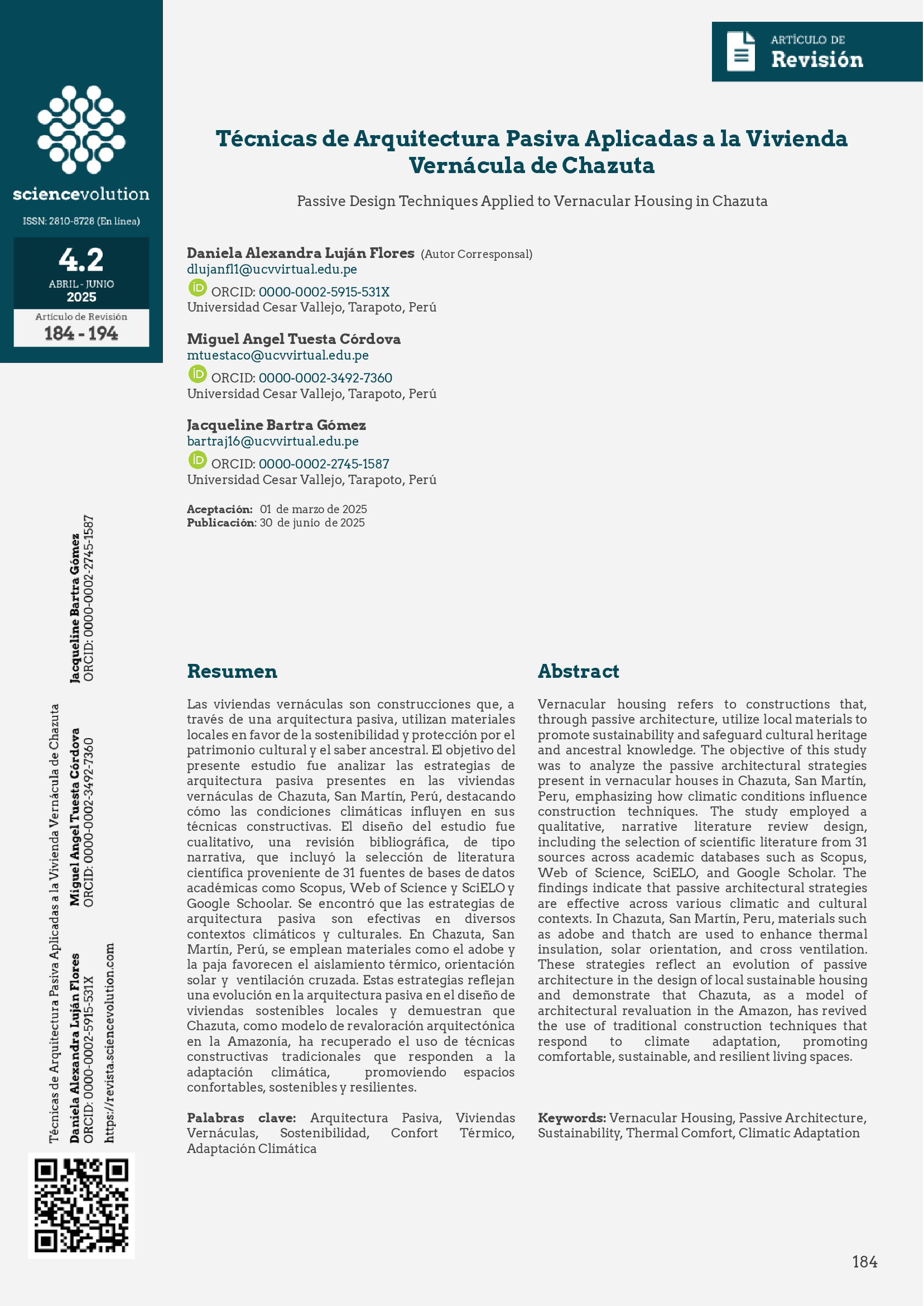 Sciencevolution v4.2 2025 - 184 - Portada