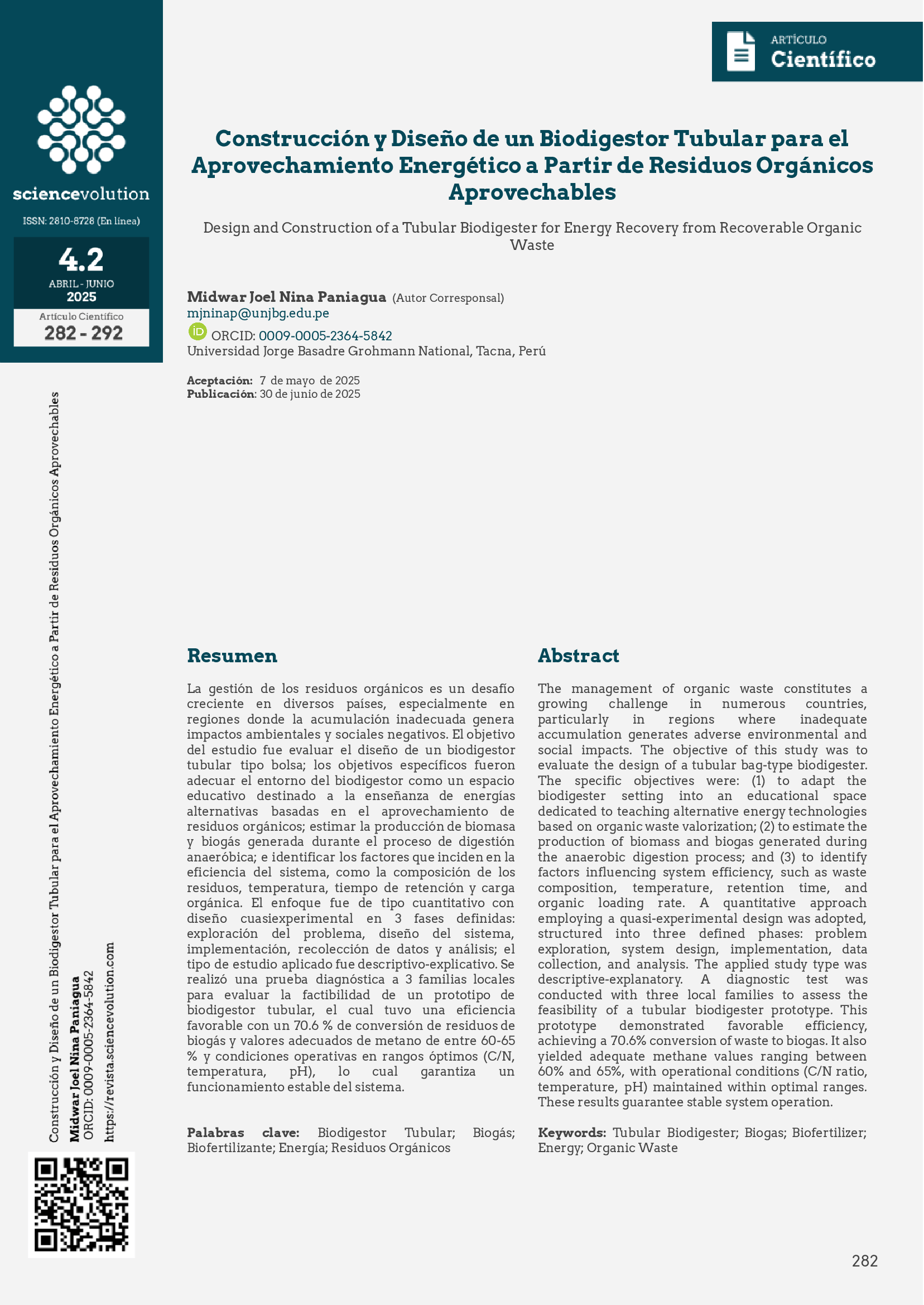 Sciencevolution v4.2 2025 - 282 - Portada