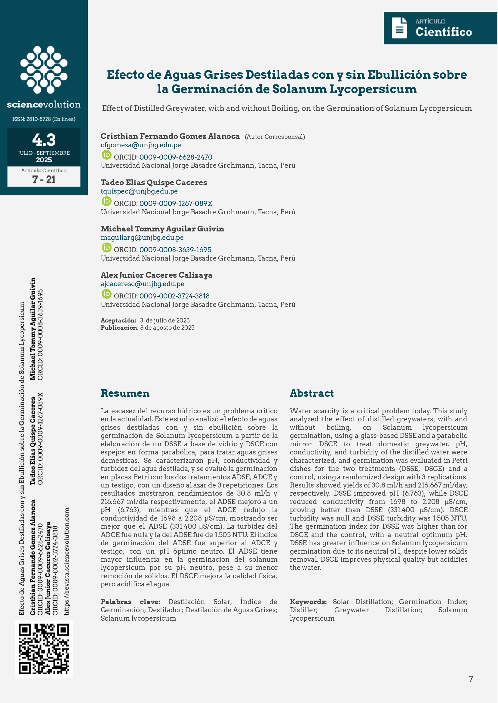 Sciencevolution v4.3 2025 - 7 - Portada