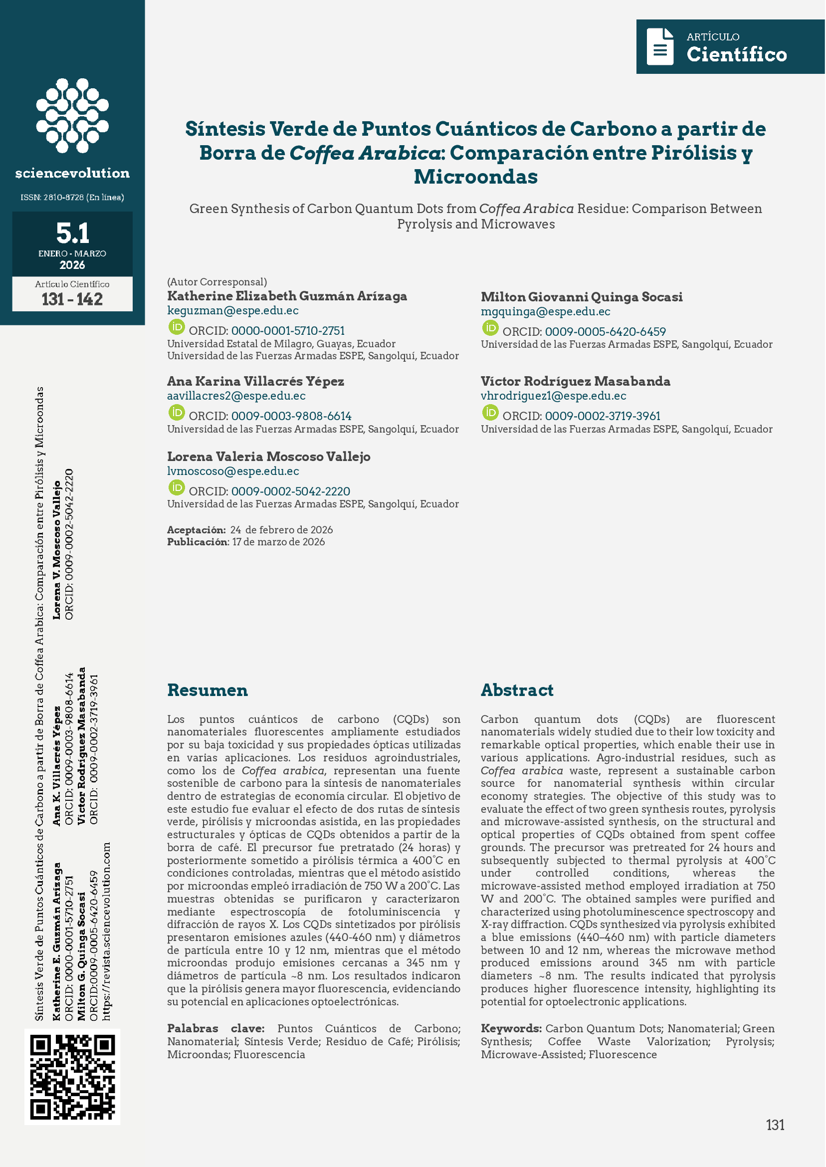 Sciencevolution v5.1 2026 131-142 - Portada