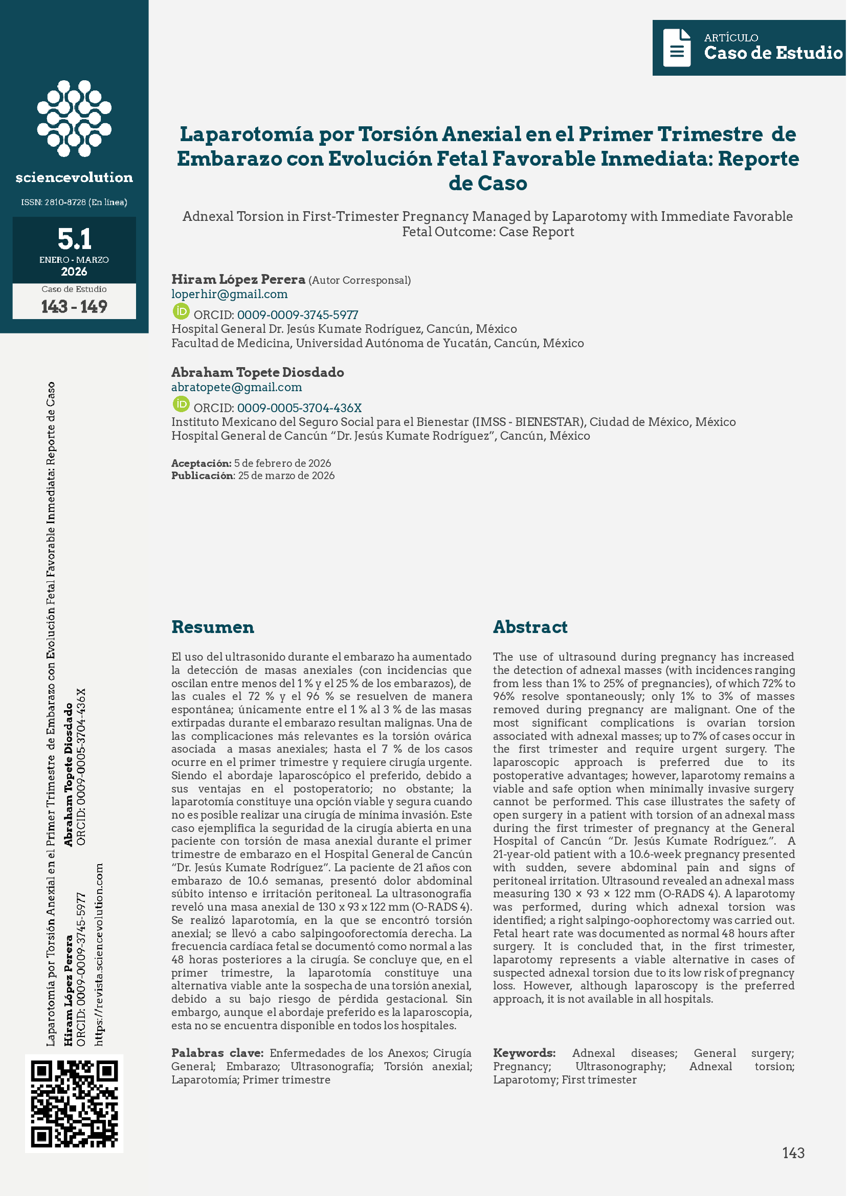 Sciencevolution v5.1 2026 143-149 - Portada